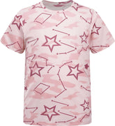 Hularka Girls Boys Summer Short Sleeve T Shirt Star Print Quick Dry Tops Casual Athletic Performance Tees Undershirt