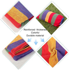 Camping Hammock, Portable Outdoor Travel Hammock, with 551lb Load Capacity, Fishtail Knot and Carry Bag, Suitable for Camping, Hiking Indoor (Red