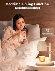 Candle Warmer Lamp with Timer & Dimmer, Adjustable Height Candle Warmer, Wax Warmer Lamp for Candles with 2 GU10 Bulbs, Home Decor House Warming Gifts