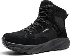 Mens Military Tactical Hiking Boots Lightweight Comfortable Motorcycle Combat Boot Non-slip Waterproof Work Boots for Men