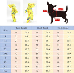Dog Raincoat Waterproof Leisure Pet Clothing Dog Clothes Jacket Jumpsuit for Small and Medium-Sized Dogs