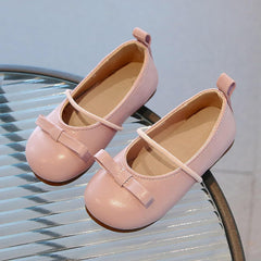 Girls School Shoes Comfortable Mary Jane Soft Sole Flat Bowknot Non Slip Dress Ballet Shoes for Little Girls