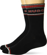 HUGO Men's 2-Pack Varsity Style Quarter Length Cotton Socks