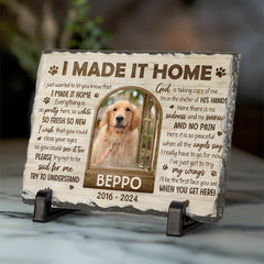 DOPTIKA When Tomorrow Starts Without Me, Personalized Dog Memorial Stone, Pet Memorial Gifts for Dogs, Custom Photo Dog Memorial Gifts, Pet Loss Gifts, Pet Memorial Stone, Dog Passing Away Gifts