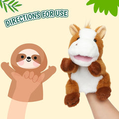 Easfan Green Parakeet Parrot Hand Plush Puppet Cute Bird Interactive Storytelling Cute Soft Plush Toy Creativity and Imagination Easter Christmas Birthday Gifts for Toddlers Kids,11.5’’