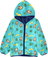 CHIFIGNO Cartoon Monkeys Cute Toddler Zip up Hoodie Fleece Outerwear Jackets for Fall Winter 3T