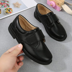 Boys Formal Dress Shoes Low Heel Non-Slip Strappy Slip-On Loafers Lightweight Performance Stage Wedding Shoes