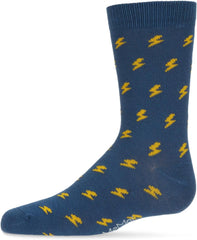 MeMoi Boys' Lightning Bolt Crew Socks