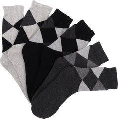 3 Pairs Men Cashmere Socks Mens Loafer Socks Mens Casual Socks Men's Cashmere Socks Plush Socks for Men