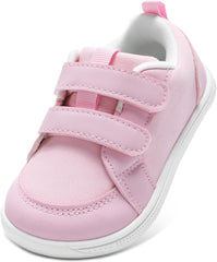 Wide Toe Box Toddler Shoes Boys Girls Barefoot Shoes Lightweight Kid Tennis Sneakers Non-Slip Zero Drop First Walking Running Shoe for School Outdoor Indoor Sports