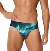 Aurora Lake Men's Swimsuit Brief Beach Shorts Bikini Swimwear Sexy Swimming Trunks