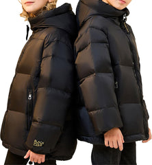 Girls Waterproof Winter Parka Coat Hooded Puffer Jackets Snow Outerwear