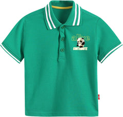 Cartoon Panda Prints T Shirt for Kids Child Girls Boys Short Sleeve Thin Tops Lapel Summer Casual Loose Tees