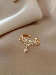 Chain Ring Light Luxury Exquisite Fashionable Open Jewelry for Women