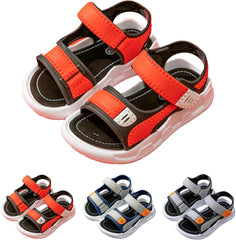 Generic Toddler Boys Adjustable Strap Lightweight Sandals Non Slip Open Toe Breathable Quick-Drying Water Sandals for Kid