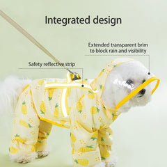 Dog Raincoat Windbreaker Resistant Dog Rain Jacket for Small Dogs Durable Rain Coat for Dogs(Pink,X-Small)