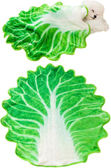 2 Pack Dog Bed Blankets Soft Plush Premium Cute Cabbage Pattern Pet Blanket Flannel Throw for Puppy Cat (M)