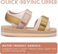 Toddler Little Kid Sandals Boys Girls Adjustable Strap Open-Toe Summer Outdoor Unisex Child Sport Beach Sandals(Toddler/Little Kid/Big Kid)