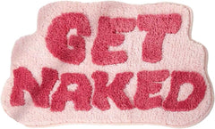 Get Naked Bath Mats, 35.4" X 23.6" Machine Washable Absorbent Ultra Think Non Slip Bathroom Rugs,Soft Irregular Shaped Cozy Bathroom Mat Quick Dry for Shower Floor Bathtub Shower Room Kitchen Decor