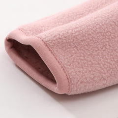 LittleSpring Neutral Boys Girls Fleece Zip Up Jackets with Sherpa Lined