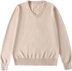 Boys Long Sleeve Shirts Boys' Cotton V Neck Basic Long Sleeve Tees Kids' Long Sleeve T-Shirts Top Baby Clothes