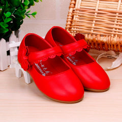 Toddler Girls Dress Shoes Flower Girl Little Kids Mary Jane Ballet Flats Bow Wedding School Party Communion Shoes
