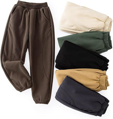 Boys Wide Leg Sweatpants Baggy Casual Long Pants Loose Elastic Waist Sports Running Joggers Trousers with Pocket