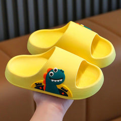 Generic Dinosaur Slippers for Boys Girls Anti-Slip Cute Cartoon Thick Sole Sandals Toddler Kids Garden Pool Beach Kid Shoes