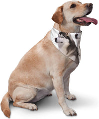 Husky Dogs Dog Bandana Pet Scarf Accessories for Small Medium Dogs Cats Photo Prop, Triangle Pet Bandanas Adjustable Puppy Bib Washable Dog Kerchief Puppy Neckerchief