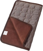 Dog Cooling pad 5 Sizes Cool Ice Silk Moisture-Proof Mattress Cushion Pet Cooling Mat Dog Cat Sleeping Pad Small Animal Cold Bed(Gray,XS (40X30cm))