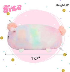 Cuteoy 17.7" Cat Stuffed Animal Plush Pillow Soft Comfortable Plushies Large Throw Body Pillow Sleeping Plush Toy for Girls Boys Birthday