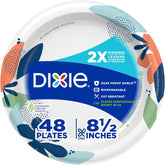 DIXIE® 8.5 INCH PAPER PLATES, 48 COUNT