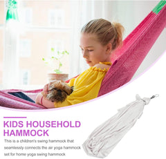 Garneck Kids Hammock Set for Home Use Seamless Aerial Sturdy Fabric Adjustable Features and Calming Compression for Children