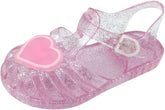 Cute Heart Jellies Shoes For Girls Soft Closed Toe Dress Sandals With Strap Summer Girl Outdoor Casual 𝗣ink