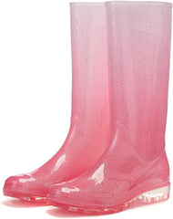 Women's Knee-High Waterproof Rain Boots Non-Slip Rubber Garden Boots for Farming Fishing Outdoor Work Comfortable & Durable