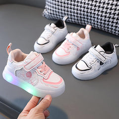 Kids Sneakers Boys Girls White Shoes Lo𝐰 Top Lac𝐞 Up Footwear for Toddler Big Kids Toddler Wide Shoes Boys Light Up