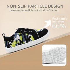 Toddler Wide Toe Box Barefoot Shoes: Boys Tennis Sneakers, First Walking Shoes, Flex Comfort Outdoor