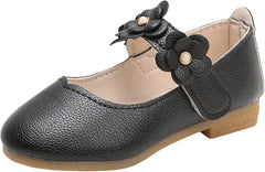 IWIHMIV Girls Shoes Girls Dress Shoes Girls Toddler Little Ballet Shoes Flower Girls Mary Jane Flat Dress Shoes Party Wedding