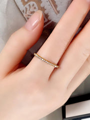 Cubic Zirconia Decor Ring Women's Jewelry Gift