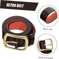 BESPORTBLE 1piece Men's Jeans Belt Casual Dress Belt for Business Daily Wear Style Buckle for Outfits