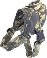 Dog Tacticals Harness for Large Dogs Pulling Adjustable Dog Vest with Handle Heavy Duty Metal Hook & Panel for