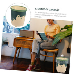 GLEAVI Plastic Bin for Kitchen Can Elegant Wastebasket Dustbin for Living Room