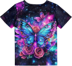 Girls T-Shirt Summer T Shirts for Kids Short Sleeve Tee Tops