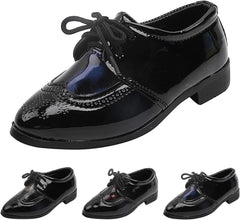 Boys Formal Dress Shoes Slip-On Loafers Lace-Up Non-Slip Low Heel School Shoes Performance Stage Dance Sandals