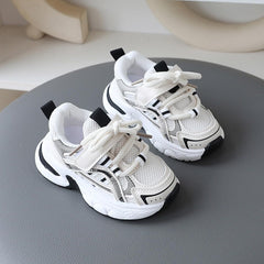 IWIHMIV Kids Tennis Shoes Girls Sneakers Running Shoes Athletic Sports Shoes Lightweight Breathable Casual Walking Sneakers