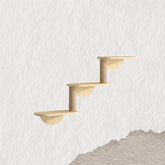 Cat Tree House, Wall-Mounted Cat Climber Set with Climbing Shelves, Perches, Bridge, Scratching Board, Wood Indoor Cats Furniture for Kittens Play(24x18x10cm)