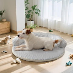 Cat Bed, Summer Dog Cooling Mat, Kitten Cooling Down Cushion 50x50cm/19.69x19.69 Inches Washable & Easy to Clean/Anti-Slip Design for Backyard Garden Hotel Car Travel Picnic