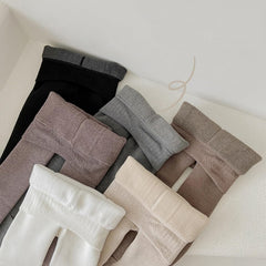 Cable Knit 𝐒eamless Pantyhose for Girls Non 𝐒lip Solid Color Stocking Infant Fall Winter Warm Thick Leggings