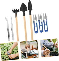 8Pcs Mini Garden Tools Set Trimmer Kit with Bud and Leaf Cutters Lightweight and Portable Hand Tools for Easy Pruning and Loosening Your Garden