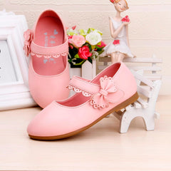 Toddler Girls Dress Shoes Flower Girl Little Kids Mary Jane Ballet Flats Bow Wedding School Party Girls Dress Shoes